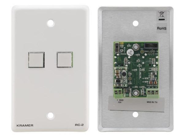 W 2 Button RS-232 Controller Kramer RC-2 White