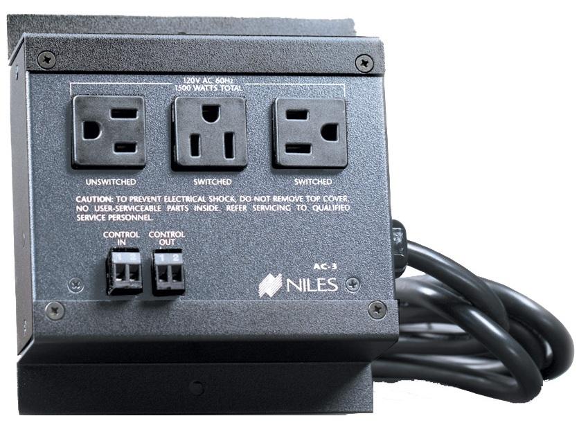 Niles AC3 VoltageTriggered AC Power Strip (3 AC Outlets) 760514002425