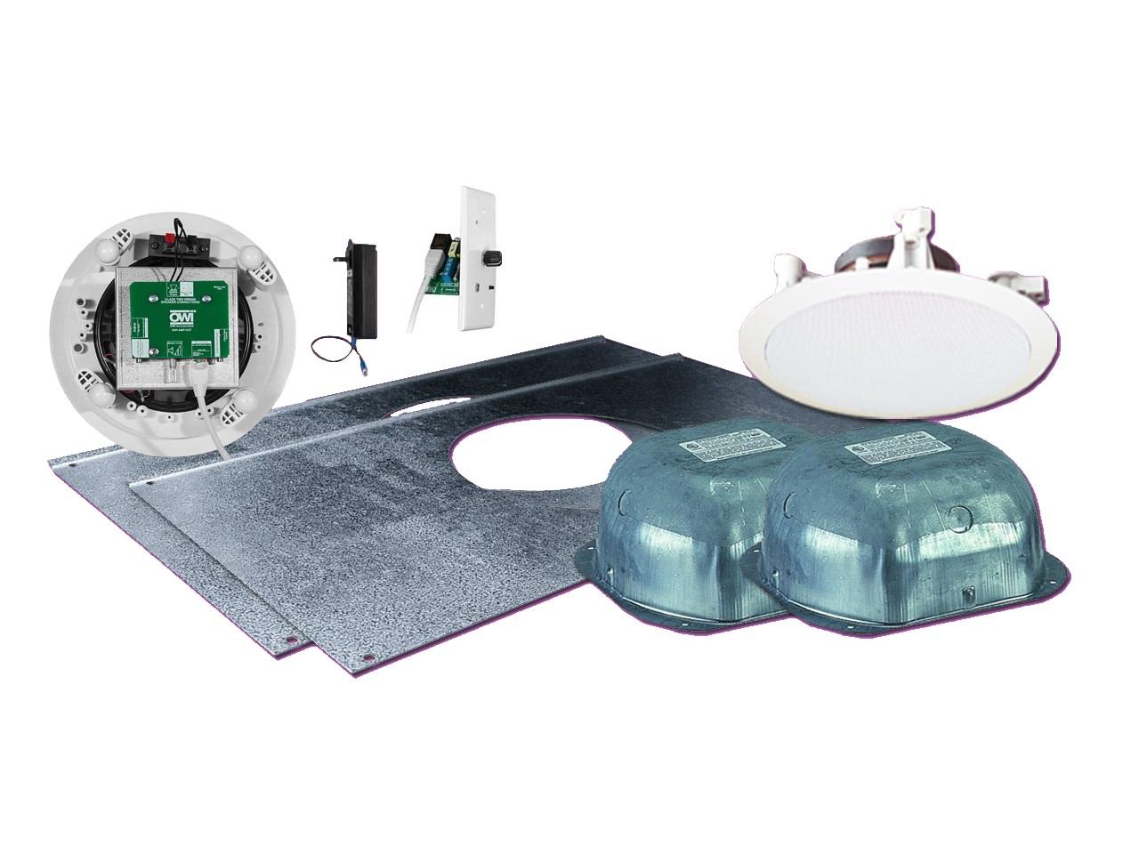 Owi Amp Catic52btvc 5 25in Two Source Amplified Ceiling Speakers