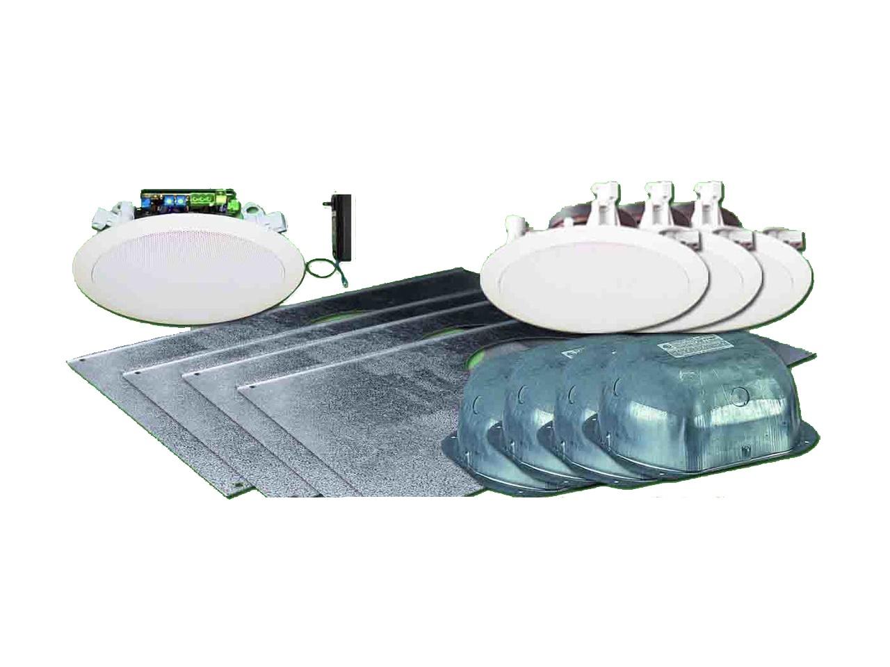 four ceiling speakers