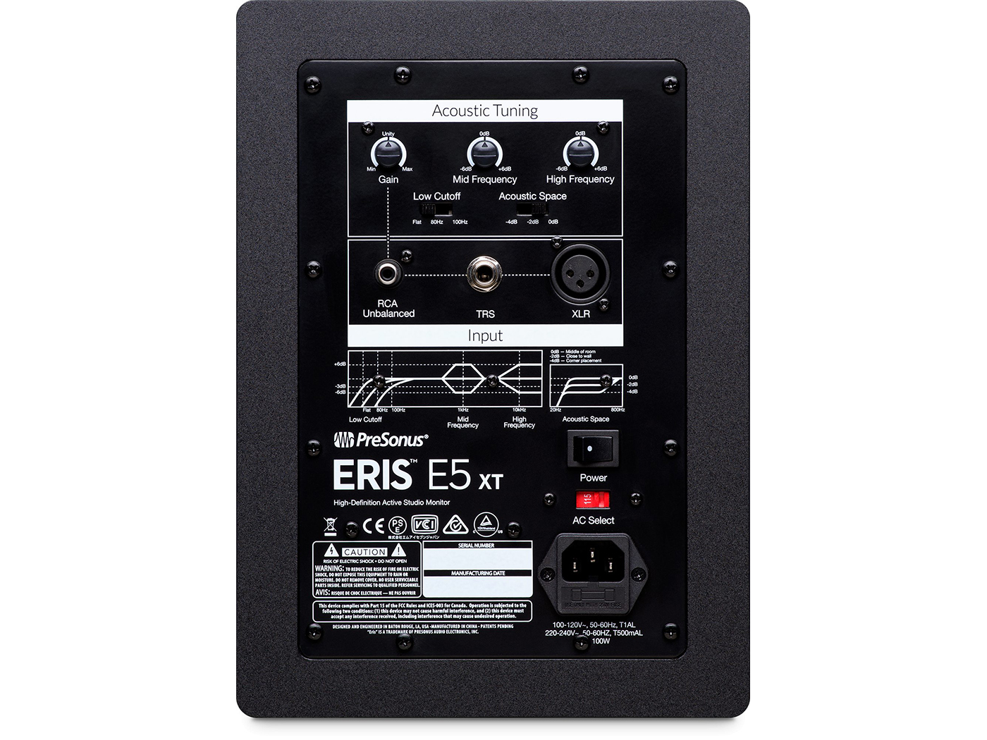 PreSonus Eris E5 XT 2-Way 5.25 inch Near Field Studio Monitor w EBM ...